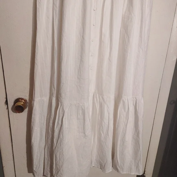 AVARA White Ruffled Cap Sleeve Dress Size XX-Large - Picture 4 of 14